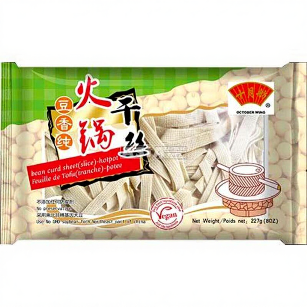 October Wing Tranches de tofu pour fondue chinoise 227 g