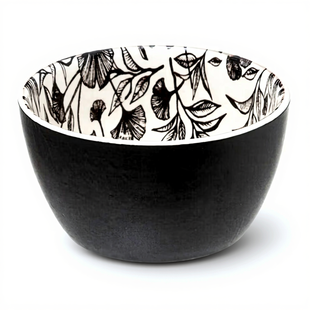 Secret de Gourmet Ensemble apéritif motif floral blanc 4 pièces