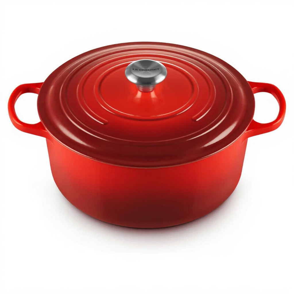 Le Creuset Cocotte ronde en fonte émaillée cerise - 28 cm