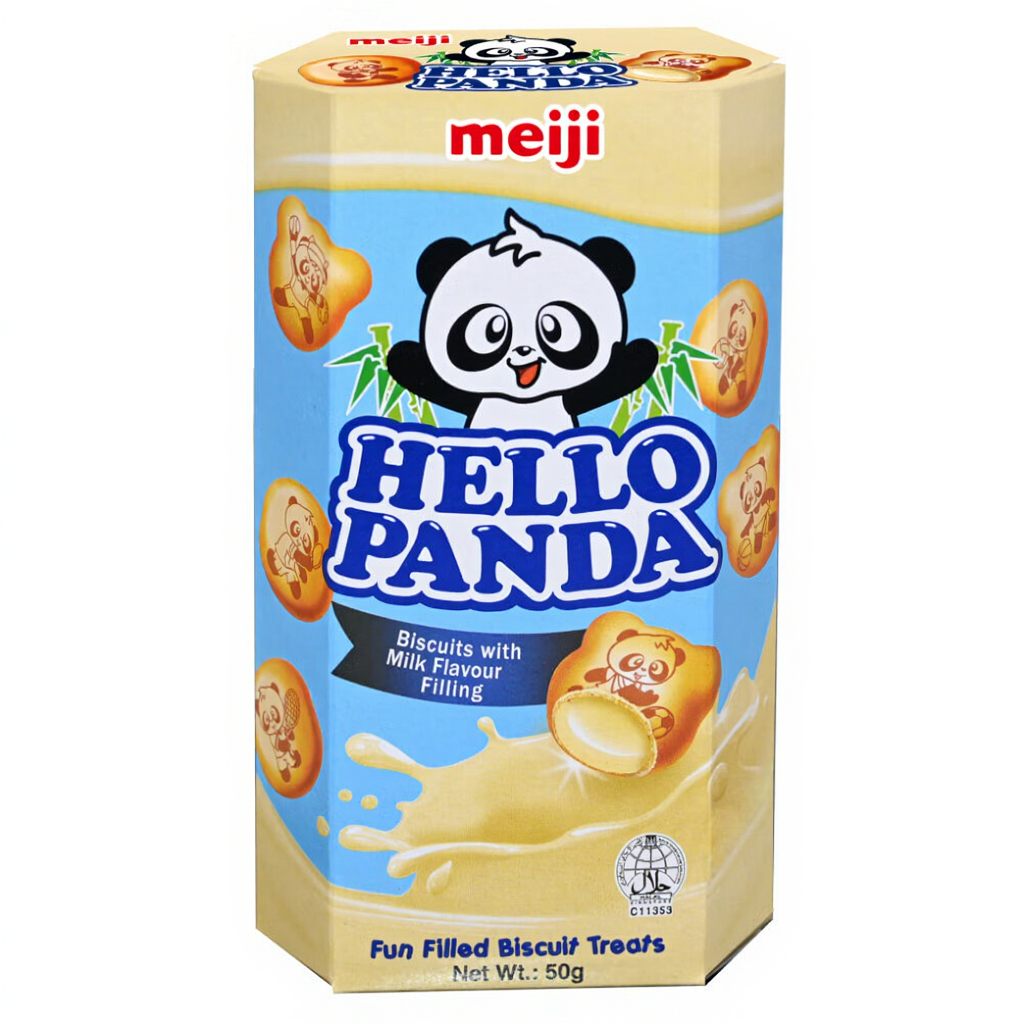 Meiji Hello Panda Biscuits fourrés saveur lait 50 g