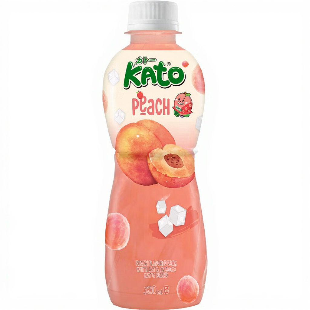 KATO Jus de pêche avec nata de coco - 320 ml
