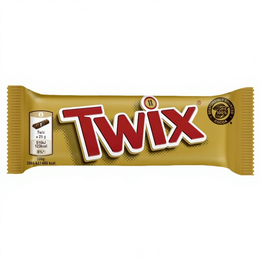 Twix Barre au chocolat au lait et caramel - 50 g