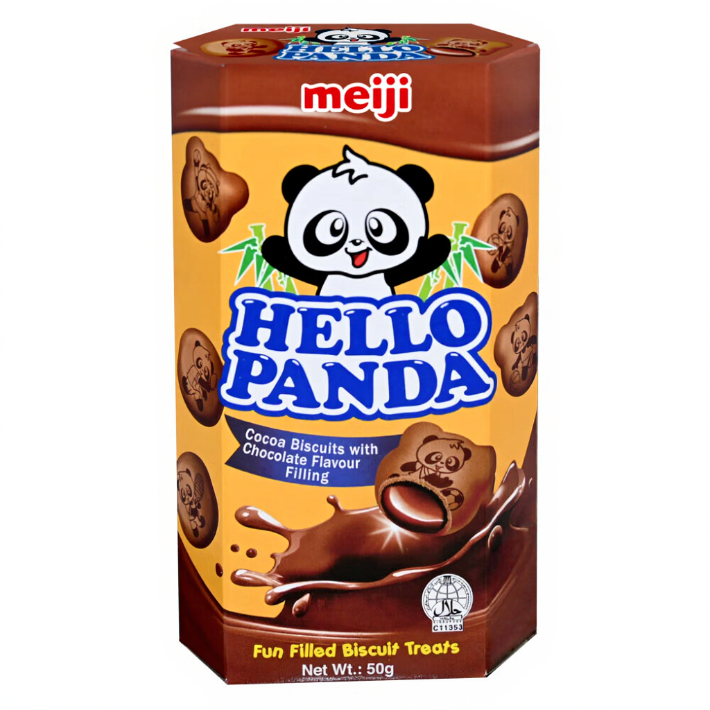 Meiji Hello Panda Biscuits avec double fourrage au chocolat 50 g