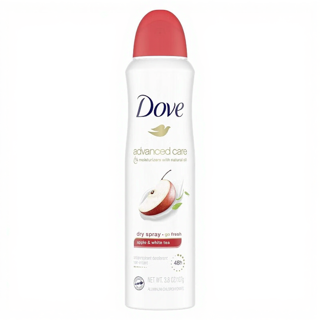 DOVE Déodorant spray Soin avancé Pomme & thé blanc - 250 ml