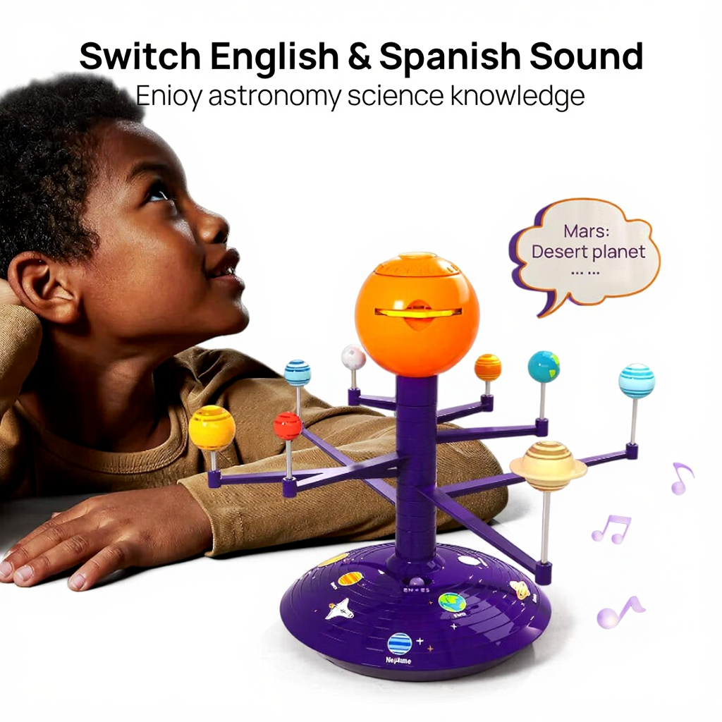 Science Can Ensemble jouet modèle du système solaire pour enfants avec projection parlante à partir de 3 ans Soldes du Nouvel An Meilleures idées cadeaux