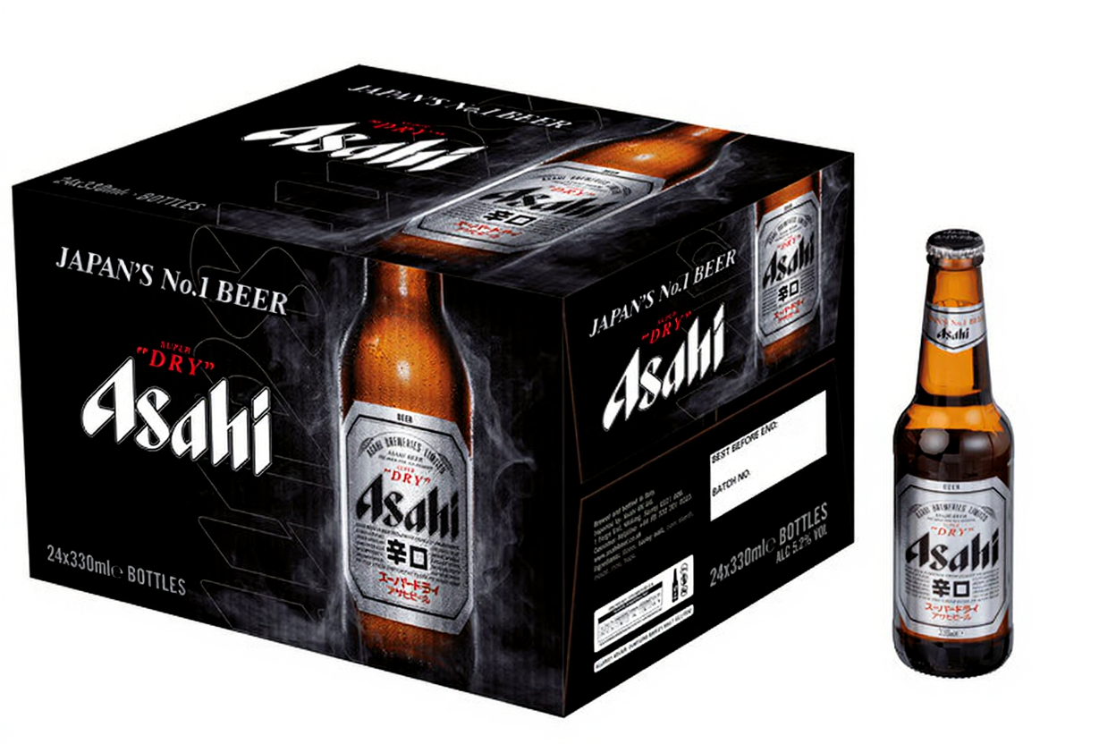 Asahi Super Dry 5 % - Pack de 24 x 33 cl