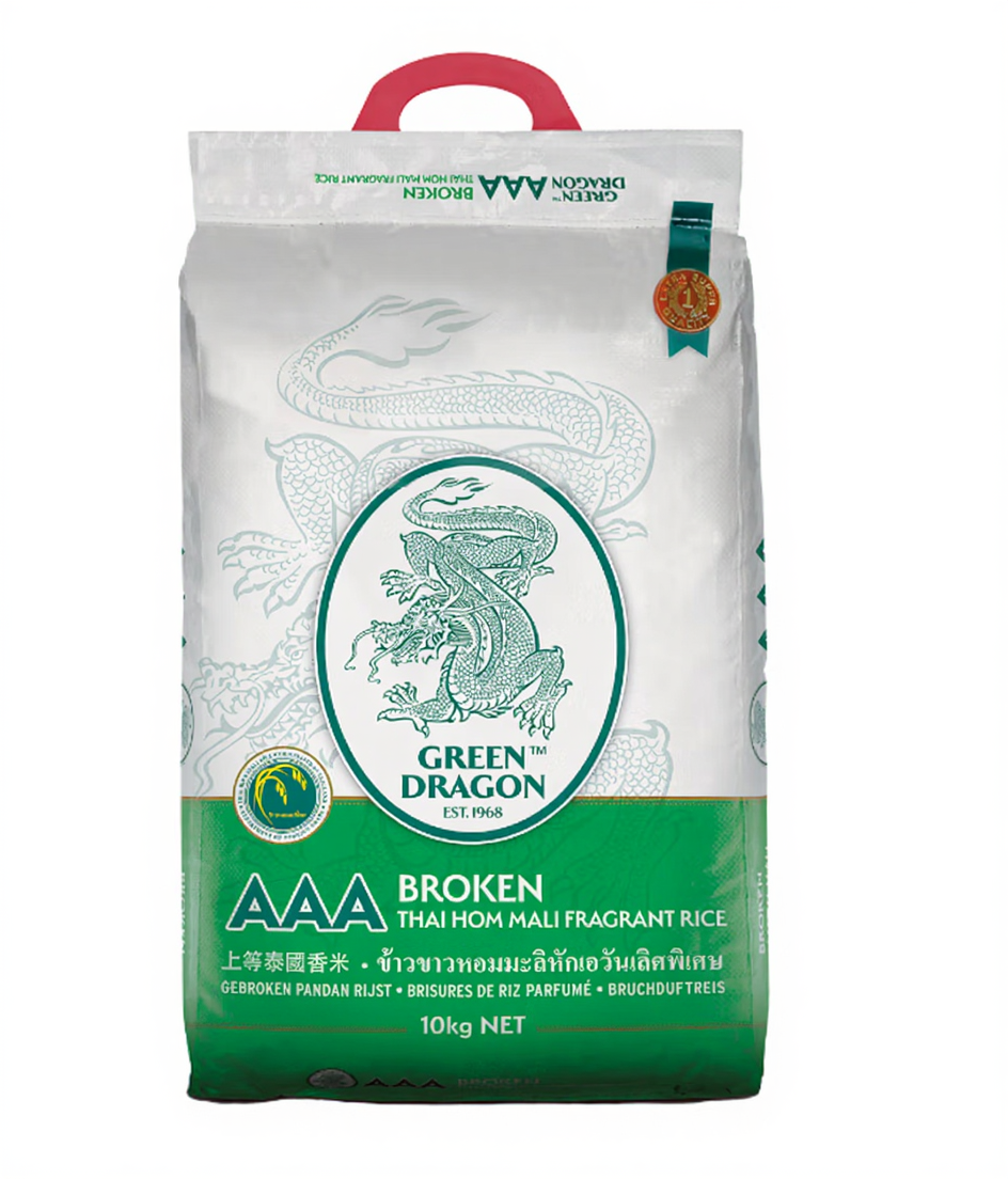 Green Dragon Brisures de riz thaï parfumé - 10 kg