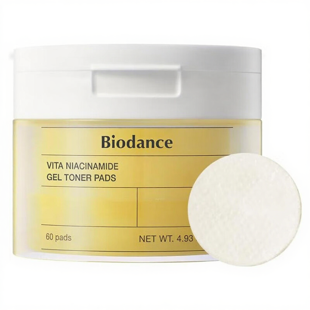 Biodance Vita Niacinamide, pads tonifiants en gel - 60 pièces