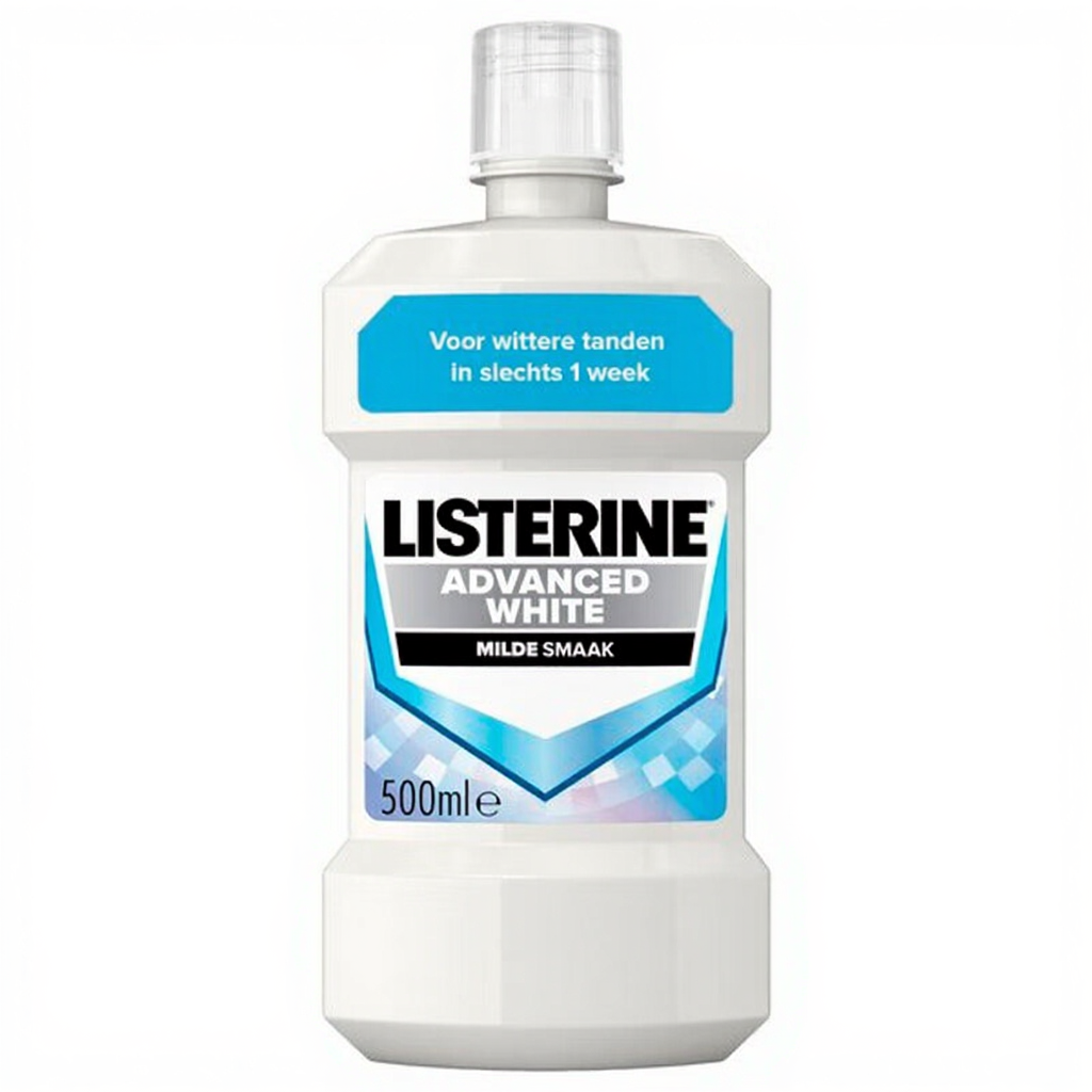 LISTERINE Advanced White Bain de bouche goût doux - 500 ml