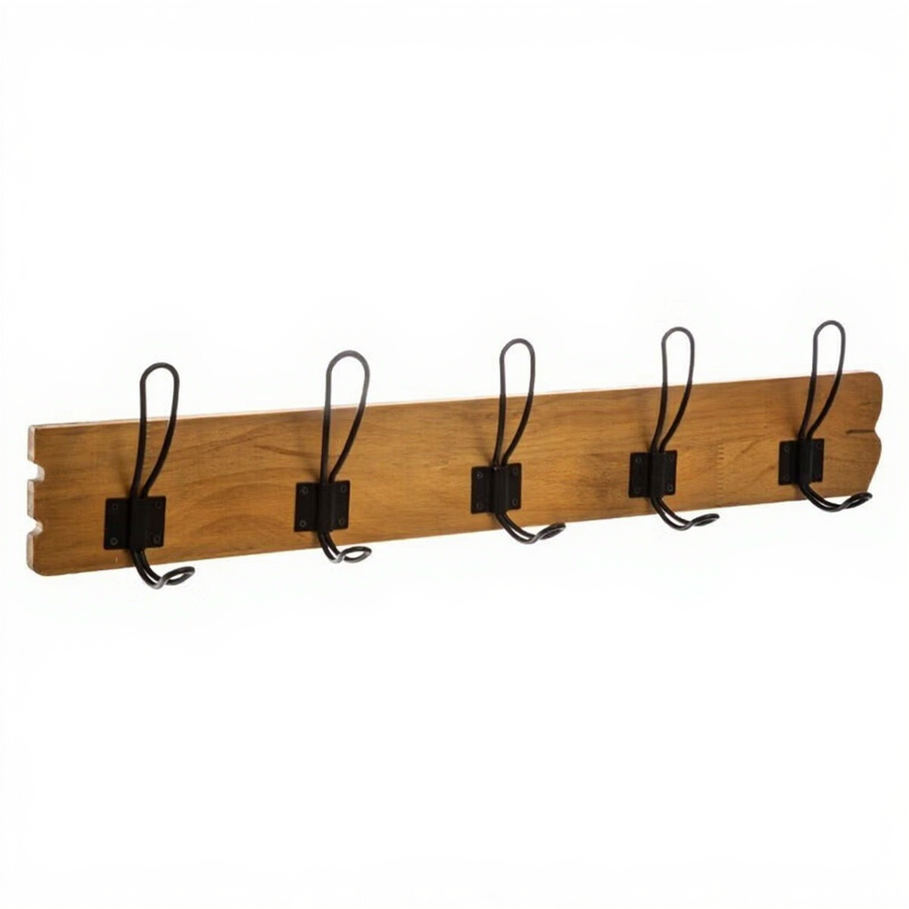 Atmosphera Patère Raoul 5 crochets 64 x 14 cm Bois