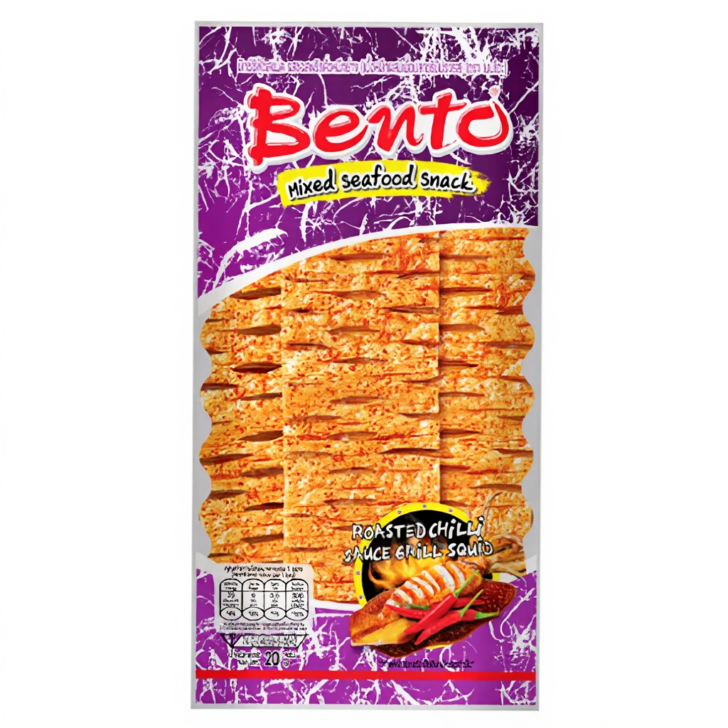 BENTO Collation aux fruits de mer mélangés saveur piment rôti, 20 g