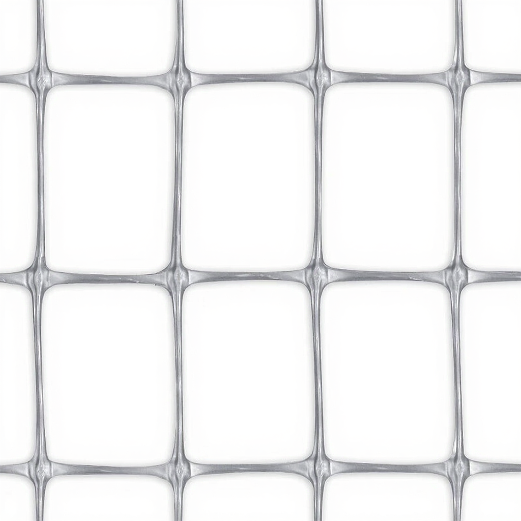 TENAX MILLENNIUM Filet en plastique aussi résistant que le métal, pour clôtures résidentielles et permanentes argenté - 1 x 10 m