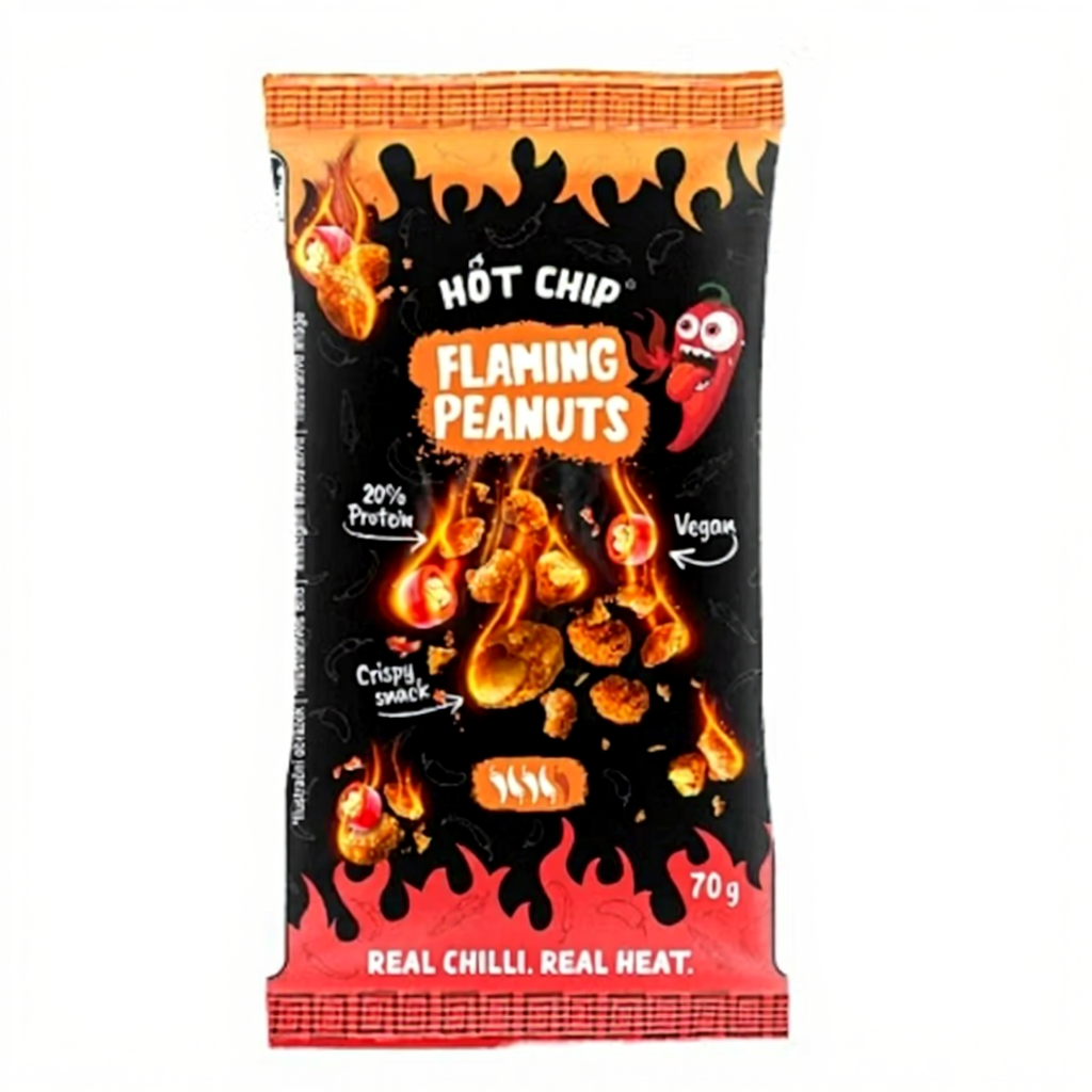 HOT CHIP Cacahuètes Ultra Épicées 70 g