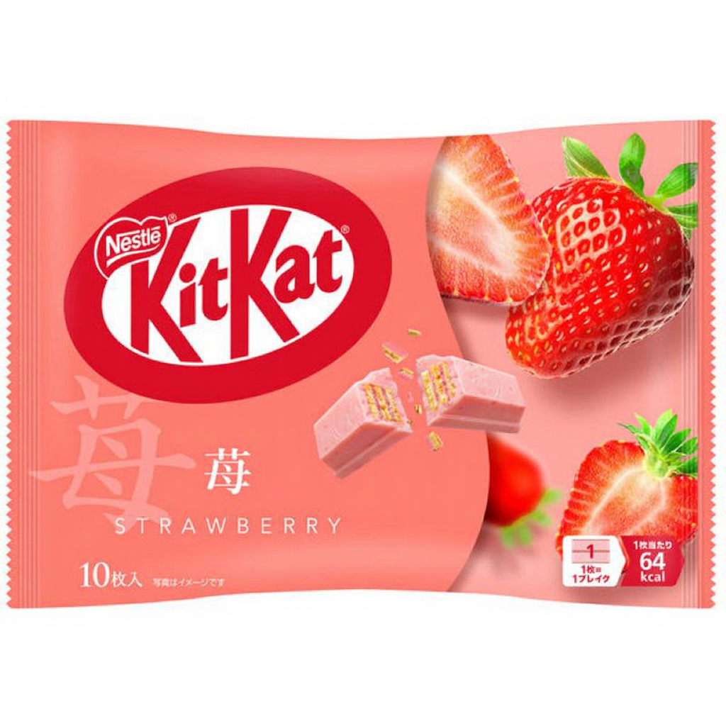 KitKat saveur fraise - 10 barres x 113 g