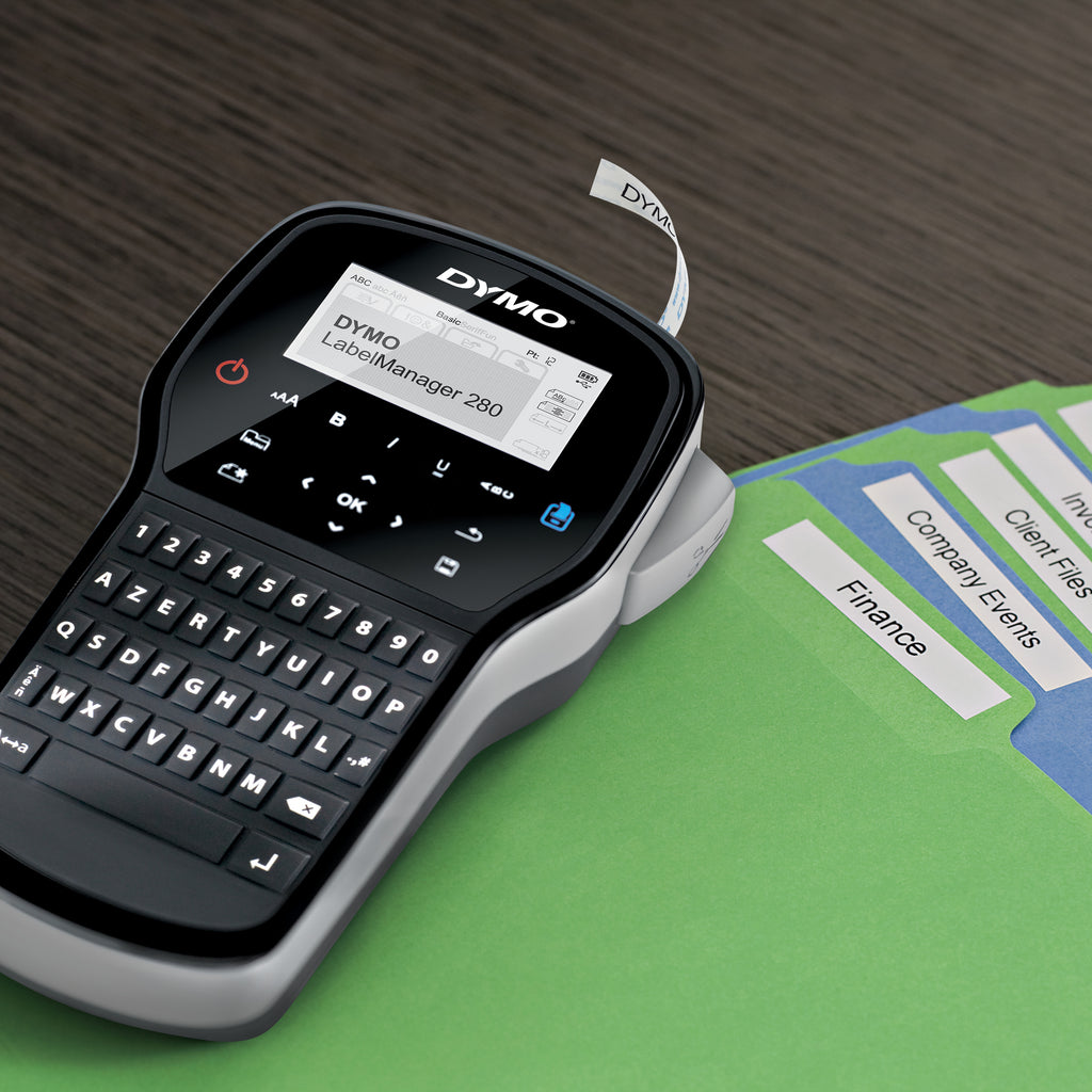 DYMO LabelManager Étiqueteuse Portable Rechargeable 280 | Clavier QWERTZ | Connectivité PC ou Mac