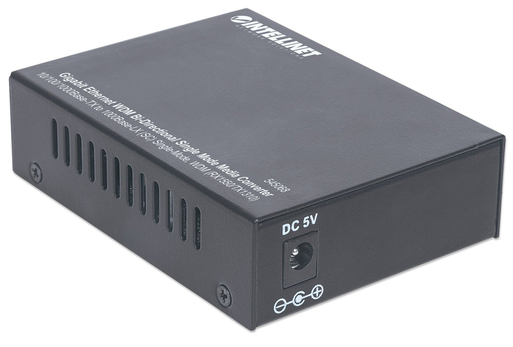 Intellinet 545068 convertisseur de support réseau 1000 Mbit/s Monomode Noir - vue 5