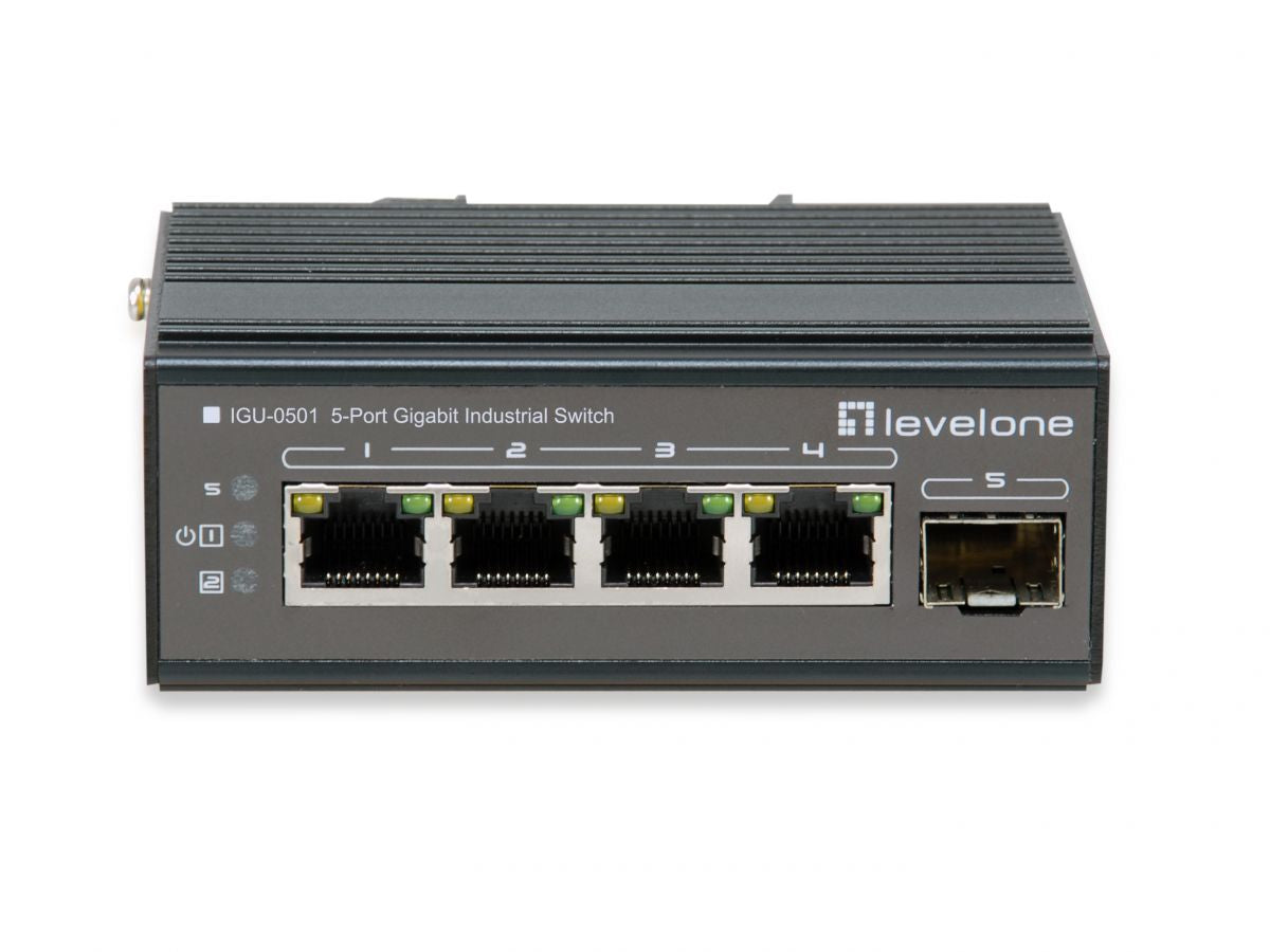 LevelOne IGU-0501 commutateur réseau Gigabit Ethernet (10/100/1000) Noir