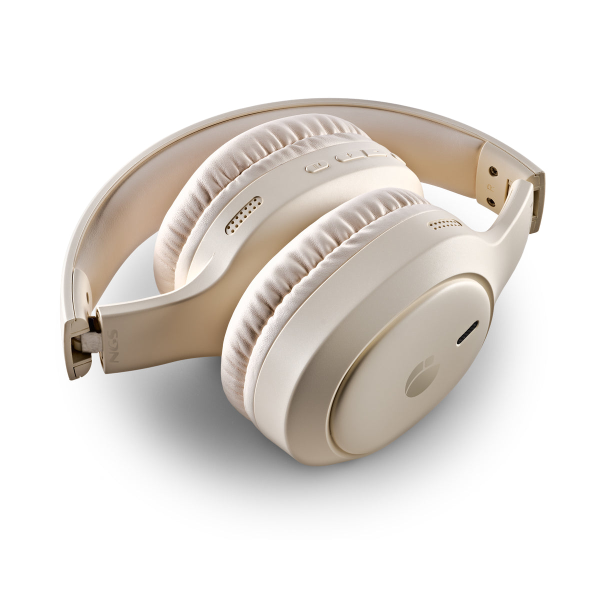NGS Artica Tempest Beige Casque Avec fil &sans fil Arceau Appels/Musique USB Type-C Bluetooth