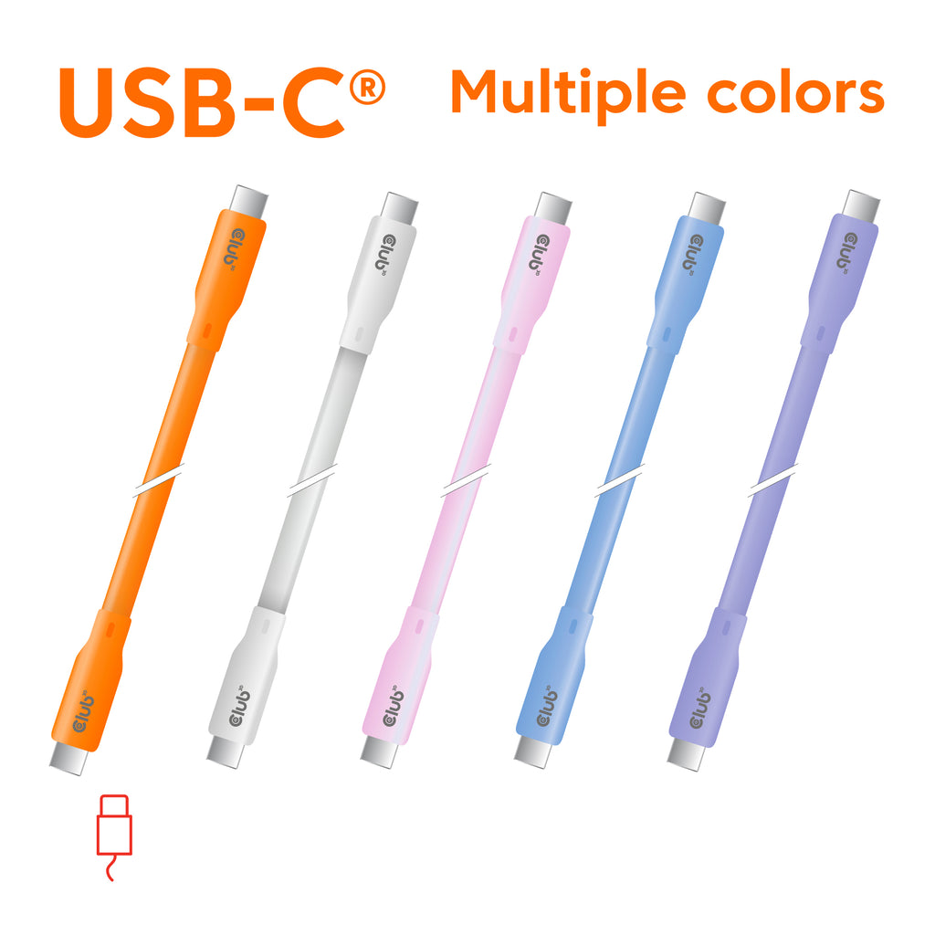CLUB3D CAC-3002 câble USB USB4 Gen 2x2 2 m USB C 20 Gbit/s 240 W Rose