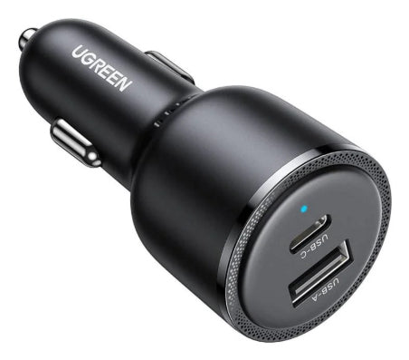 Ugreen 35023 chargeur d'appareils mobiles Universel Noir Allume-cigare Charge rapide Auto