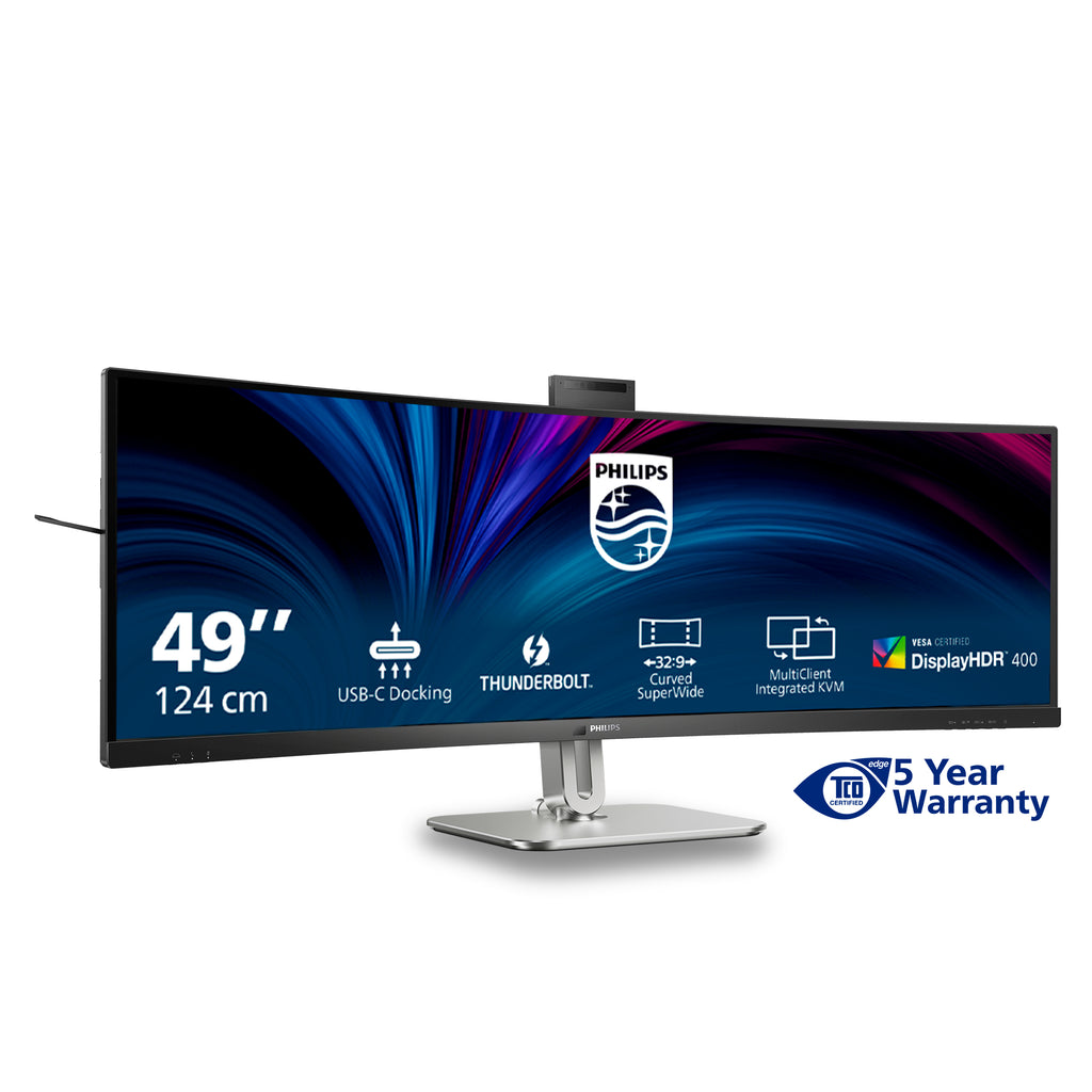 Philips 49B2U6903CH/00 écran plat de PC 124 cm (48.8") 5120 x 1440 pixels Dual QHD LCD Gris