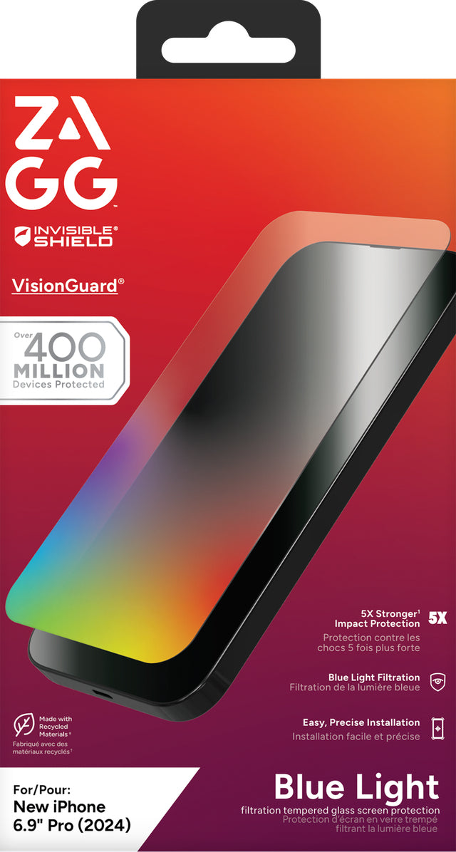 InvisibleShield Glass Elite VisionGuard Protection d'écran transparent Apple 1 pièce(s)