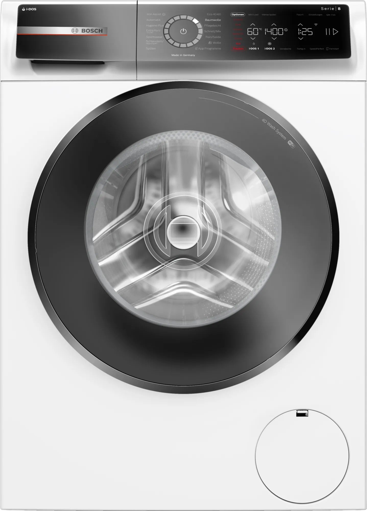 Bosch Bosch Serie 8 WGB244A40 washing machine machine à laver Charge avant 9 kg 1257 tr/min Blanc