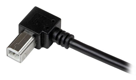 StarTech.com Câble USB 2.0 A vers USB B Coudé à droite Mâle / Mâle pour imprimante - 1 m - Noir