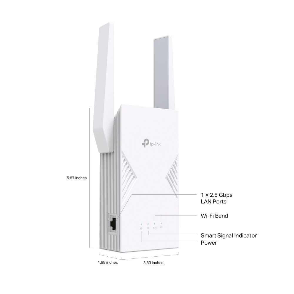 TP-Link BE3600 Émetteur et récepteur réseau Blanc 2500 Mbit/s