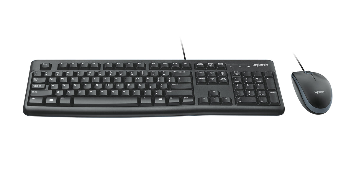 Logitech MK120 Ensemble Clavier et Souris Filaire, Disposition Nordique