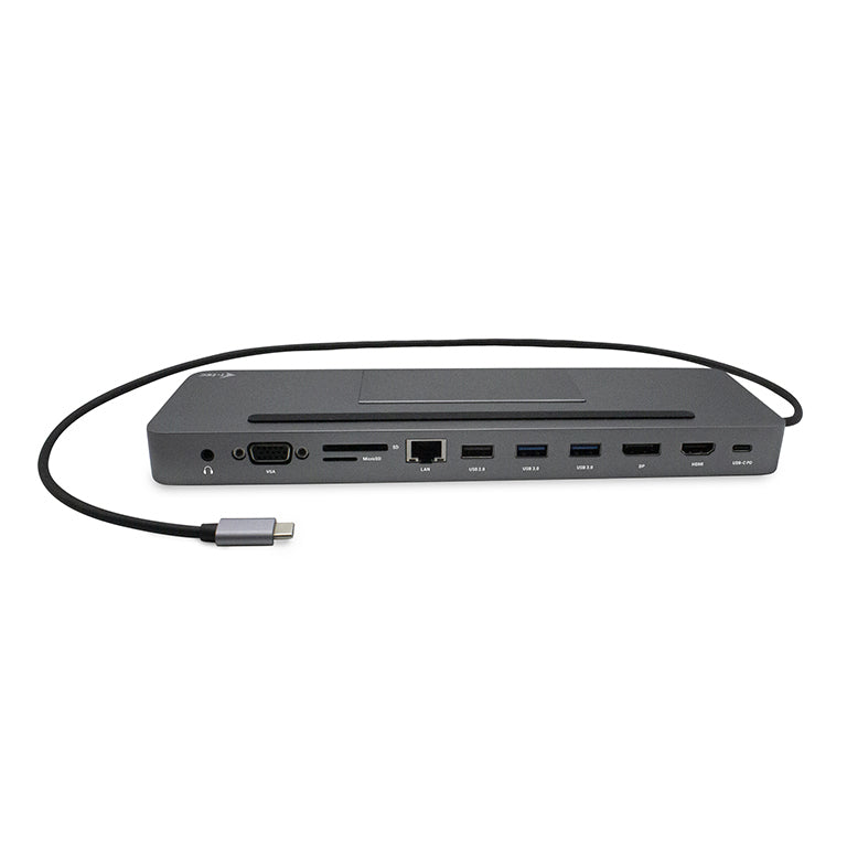 i-tec Station d'accueil USB-C Ergonomique Métallique 4K Triple Affichage et Power Delivery 85W