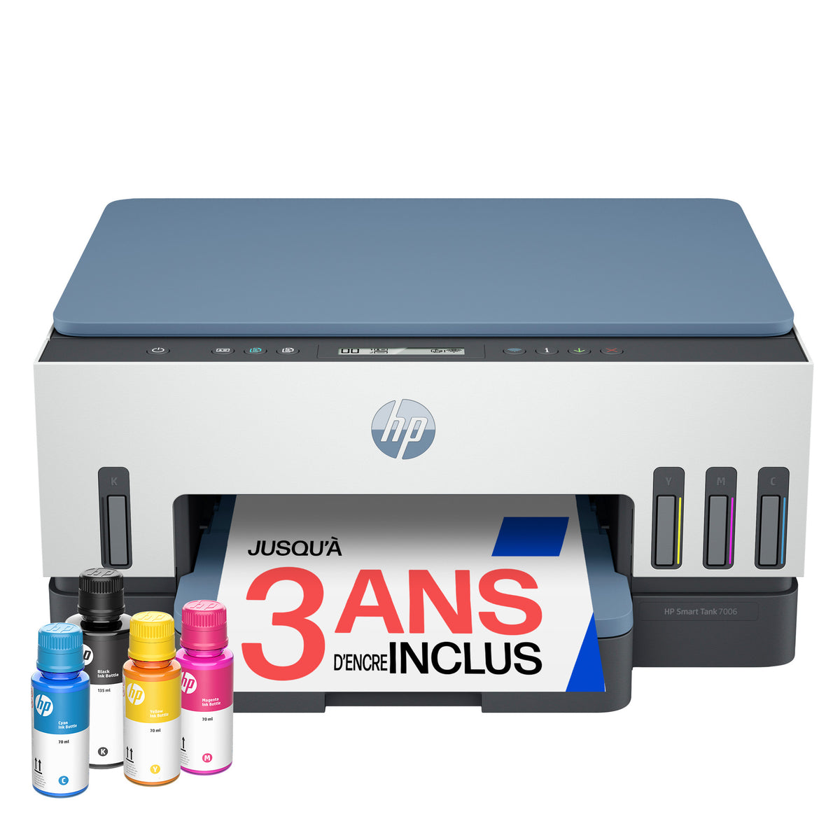 HP Smart Tank 7006 Sans fil All-in-One Couleur Imprimante, Impression recto-verso; copieur, scanner