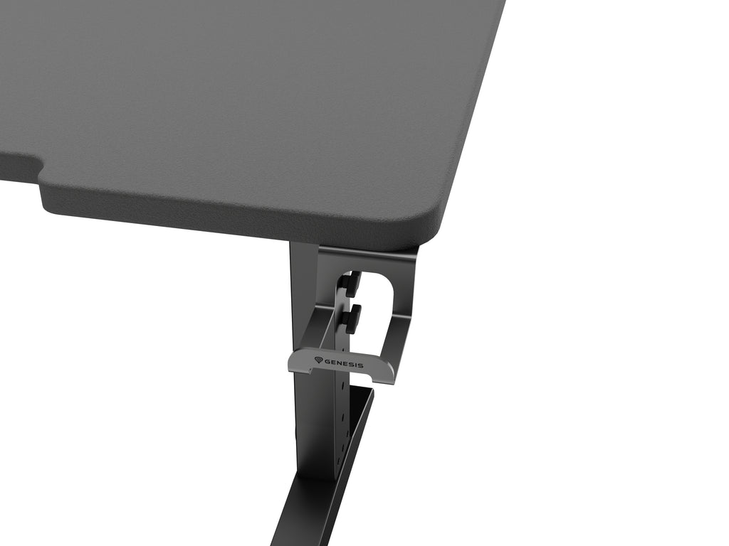 Bureau d'ordinateur GENESIS NDS-2251, Noir, Rectangulaire