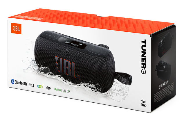 JBL TUNER 3 Portable Analogique et numérique Noir
