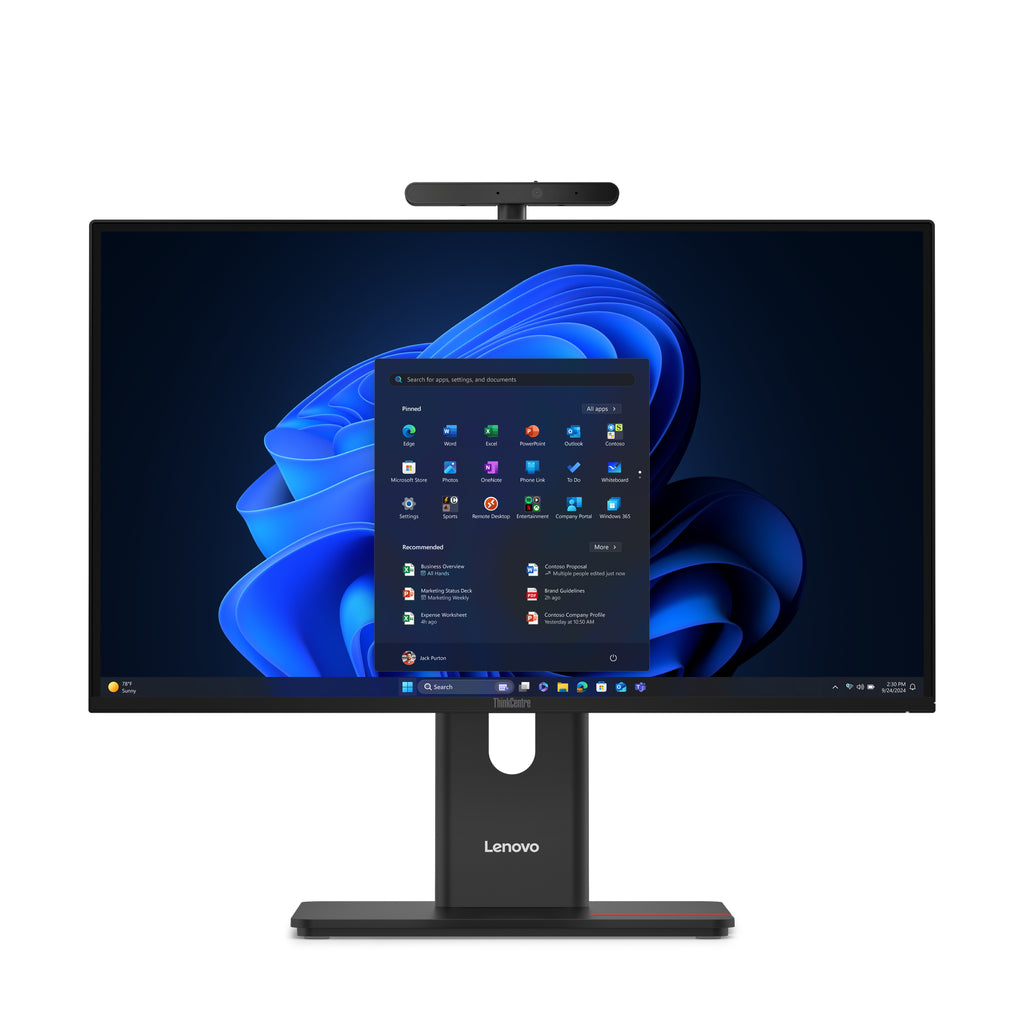 Lenovo ThinkCentre M90a Gen 6 Intel Core Ultra 5 235 60,5 cm (23.8") 1920 x 1080 pixels PC All-in-One 32 Go DDR5-SDRAM 512 Go SSD Windows 11 Pro Wi-Fi 6E (802.11ax) Noir