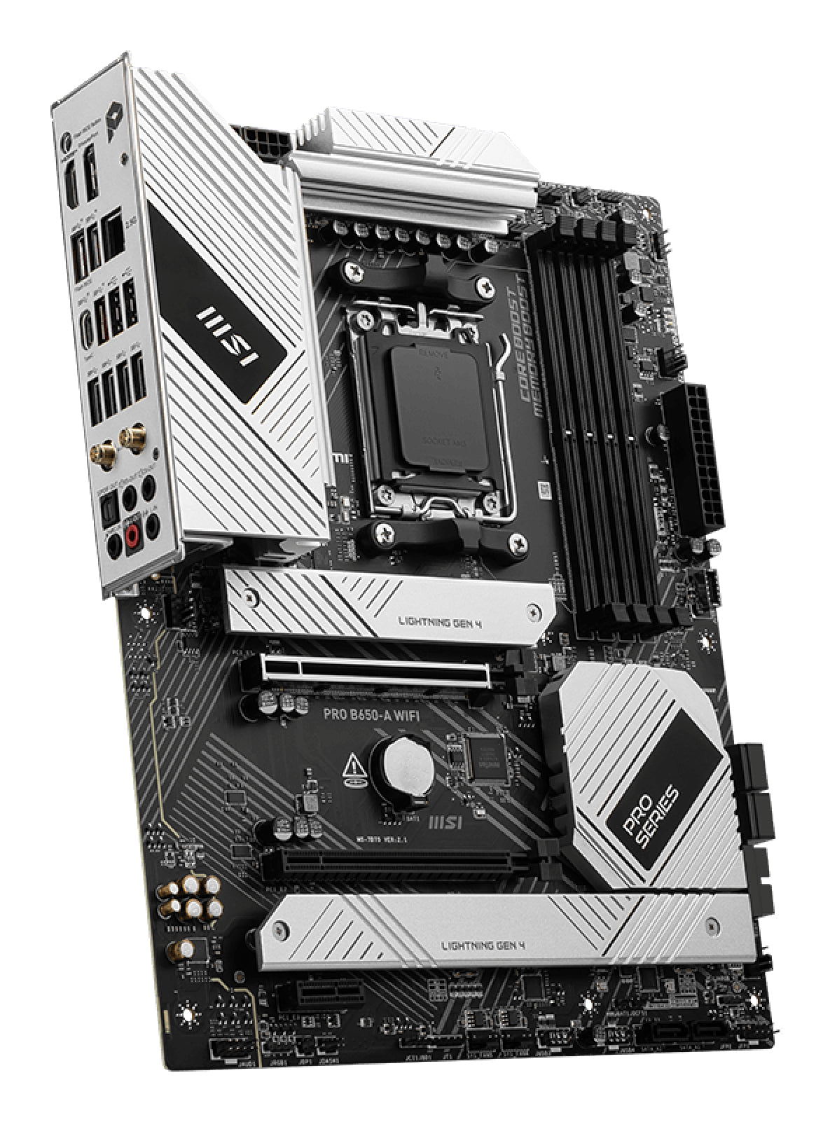 MSI PRO B650-A WIFI carte mère AMD B650 Emplacement AM5 ATX - vue 4