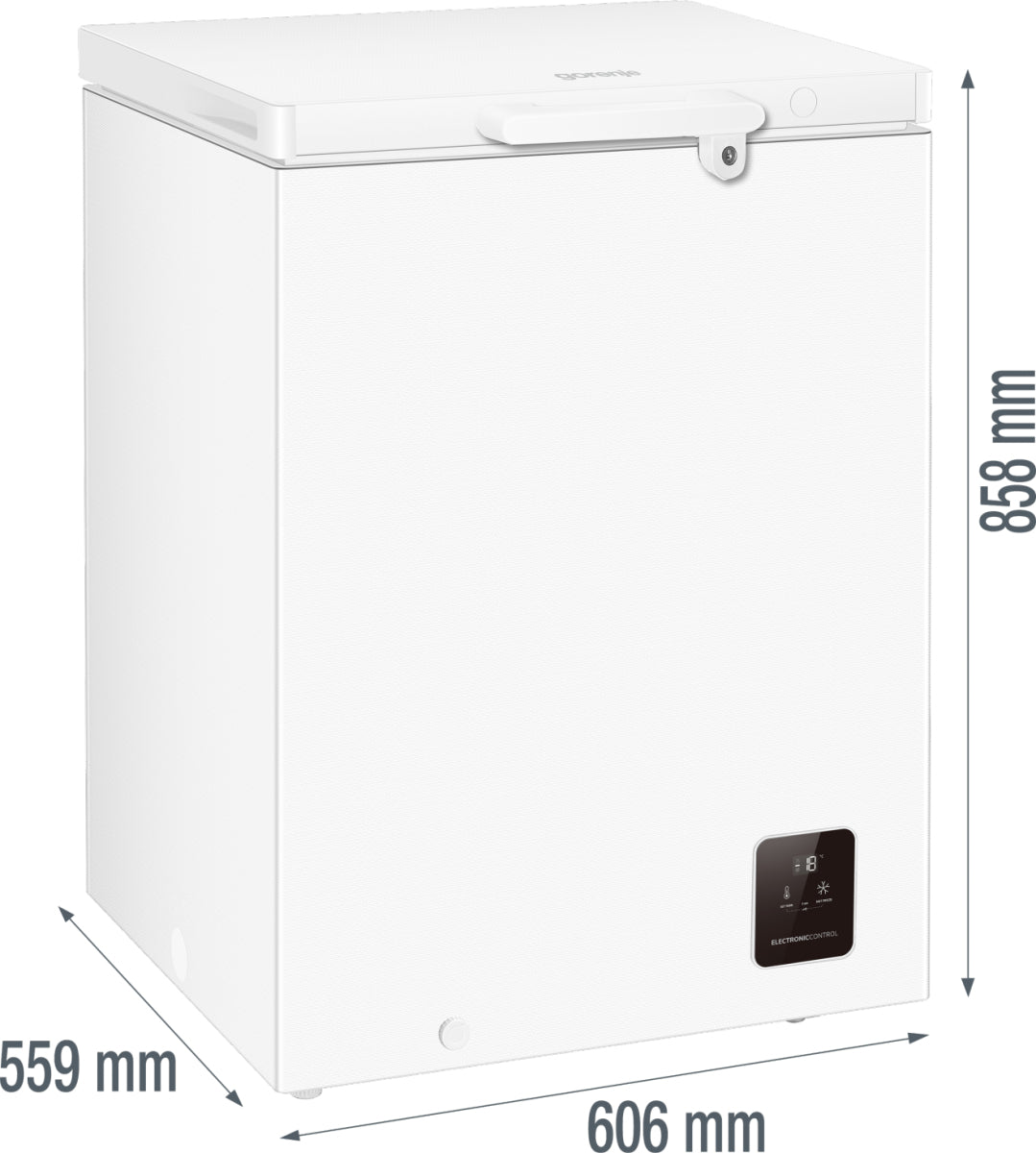 Gorenje FH15E6W5 Chest freezer Freestanding 141 L White - vue 5