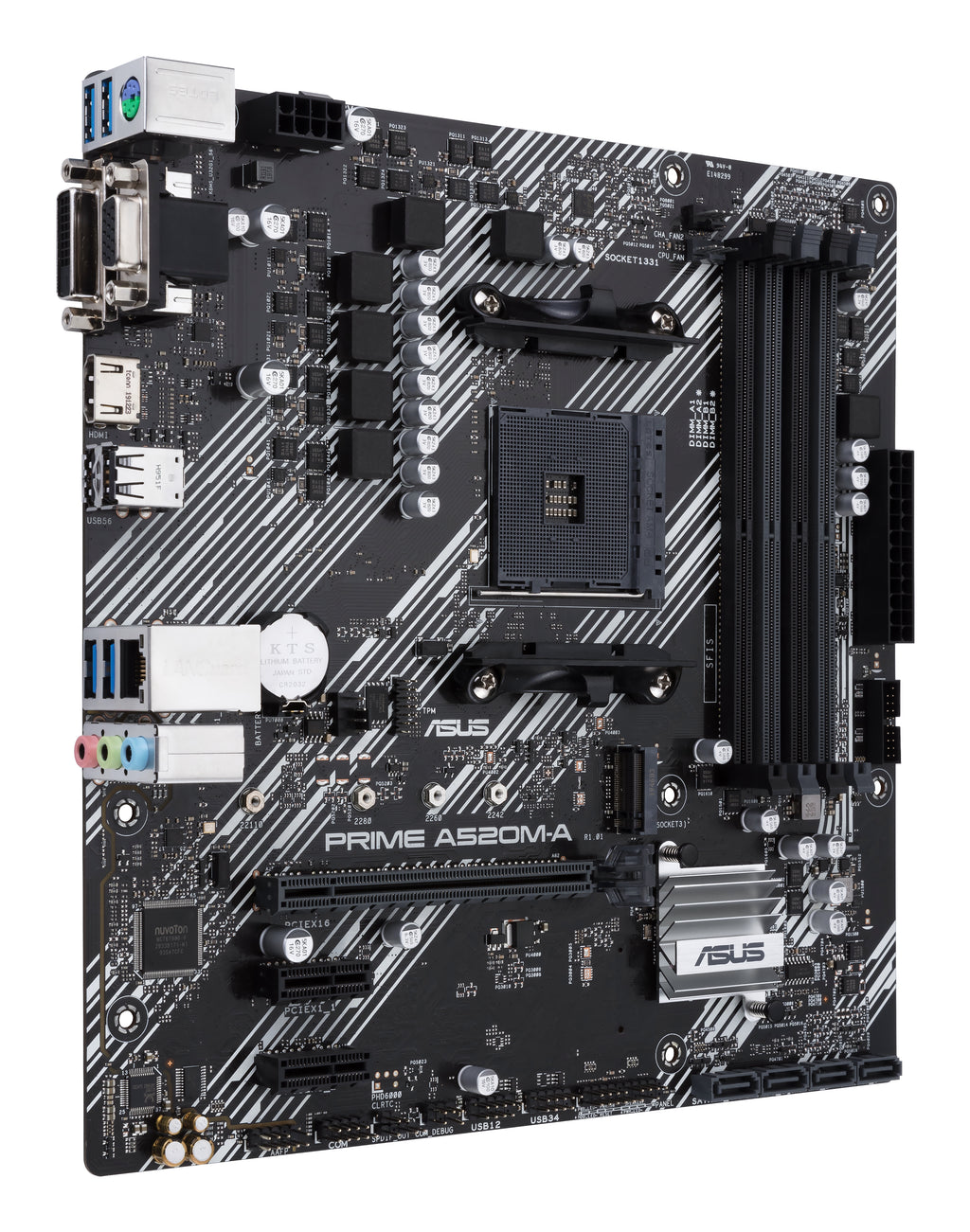 ASUS PRIME A520M-A II/CSM AMD A520 Emplacement AM4 micro ATX