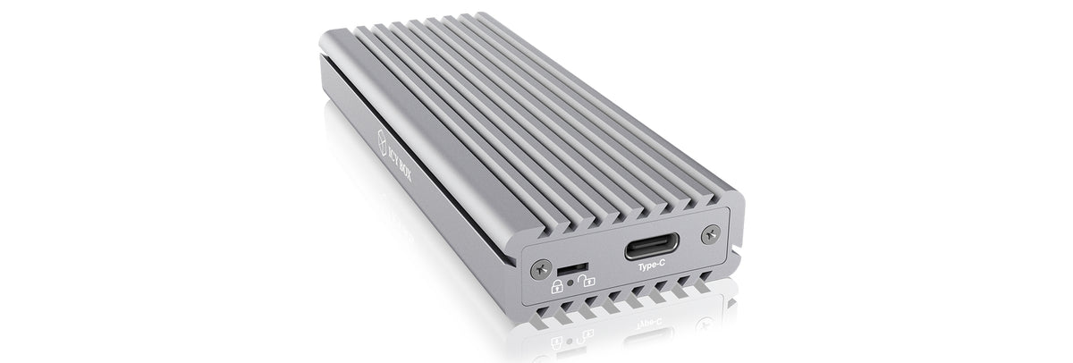 Boîtier SSD M.2 IB-1817Ma-C31 Argent, USB Type-C, PCIe 3.0, 10 Gbit/s
