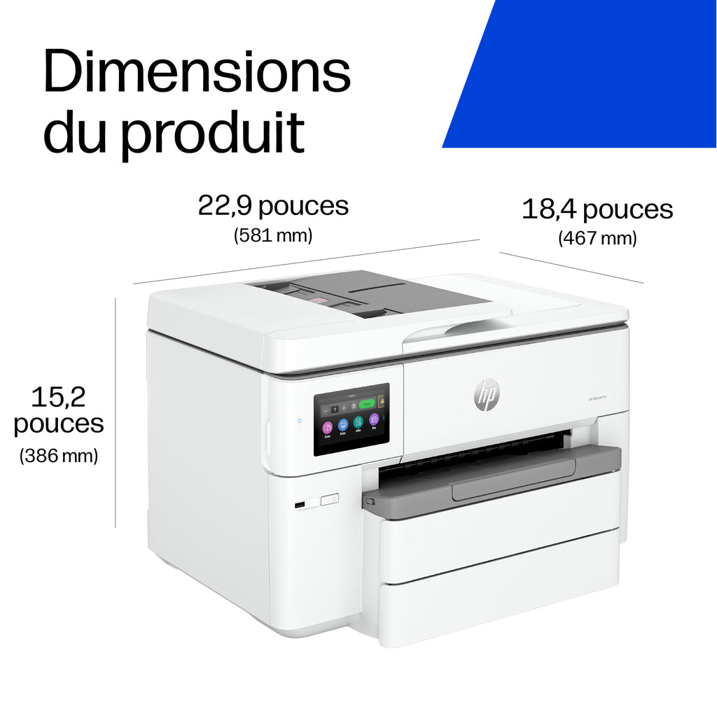 Imprimante Multifonction Couleur Sans Fil OfficeJet Pro 9730e, Impression Recto-Verso, Format A3