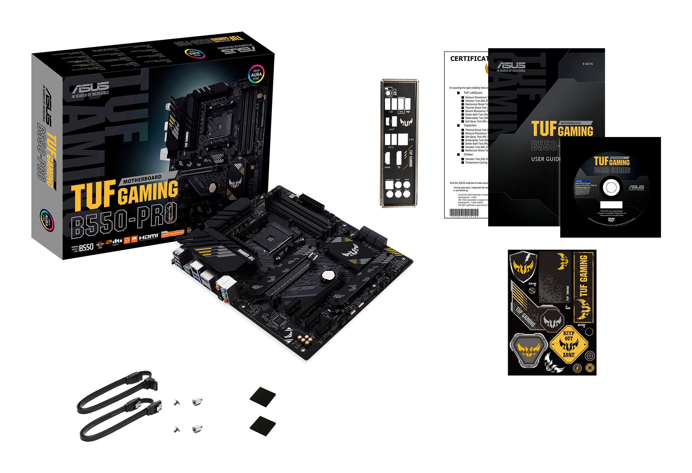 ASUS TUF GAMING B550-PRO AMD B550 Emplacement AM4 ATX
