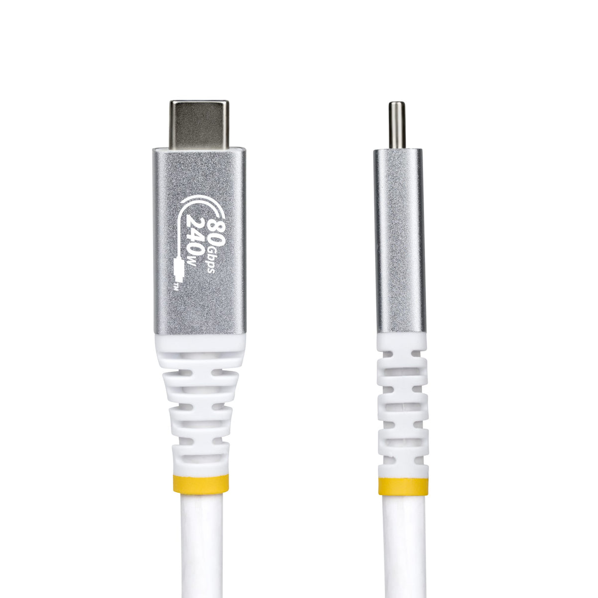 StarTech.com Câble USB4 1m 80 Gbps USB-C Certifié USB-IF 240W PD 8K 120Hz DP2.1 Blanc