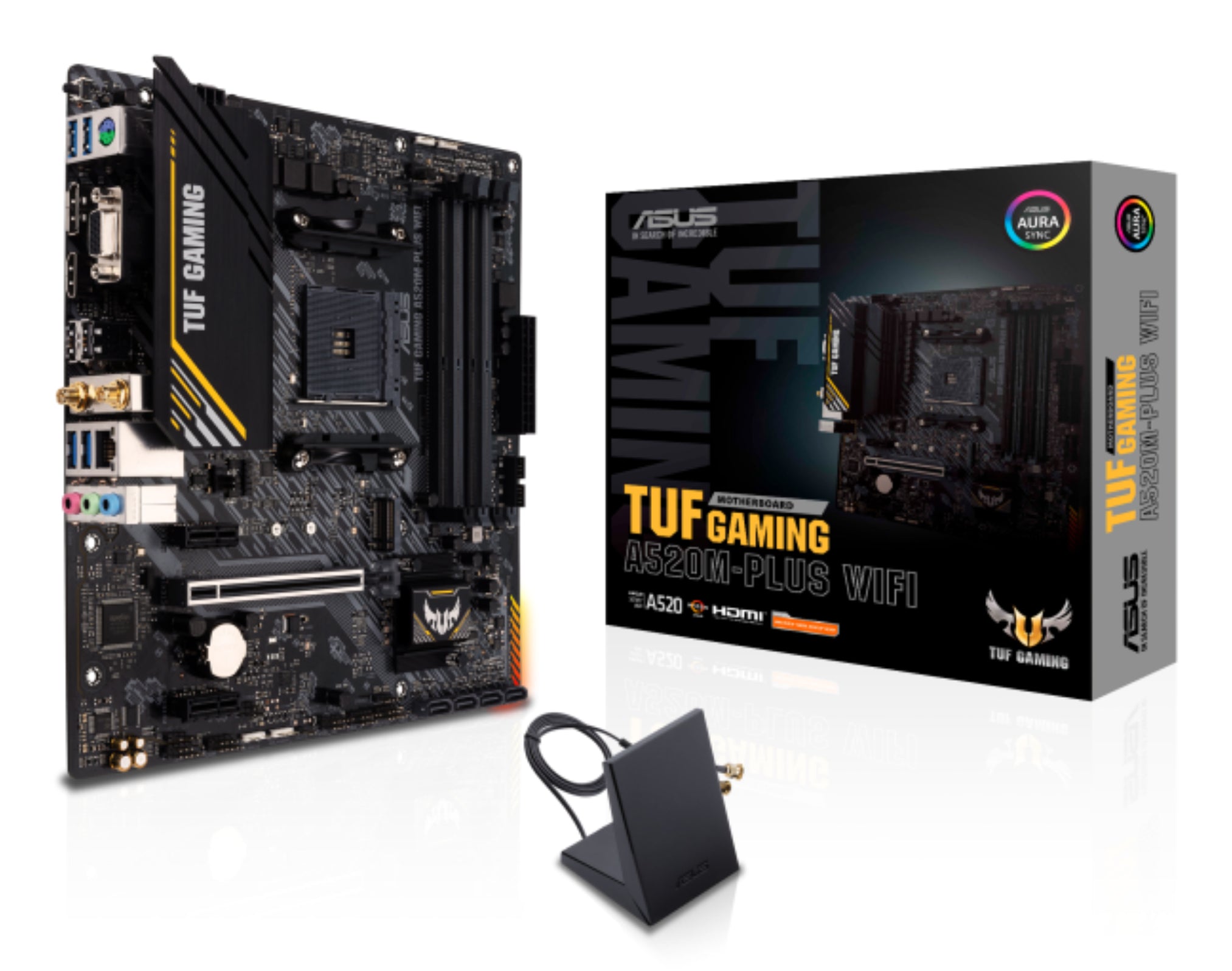 ASUS TUF GAMING A520M-PLUS WIFI AMD A520 Emplacement AM4 micro ATX