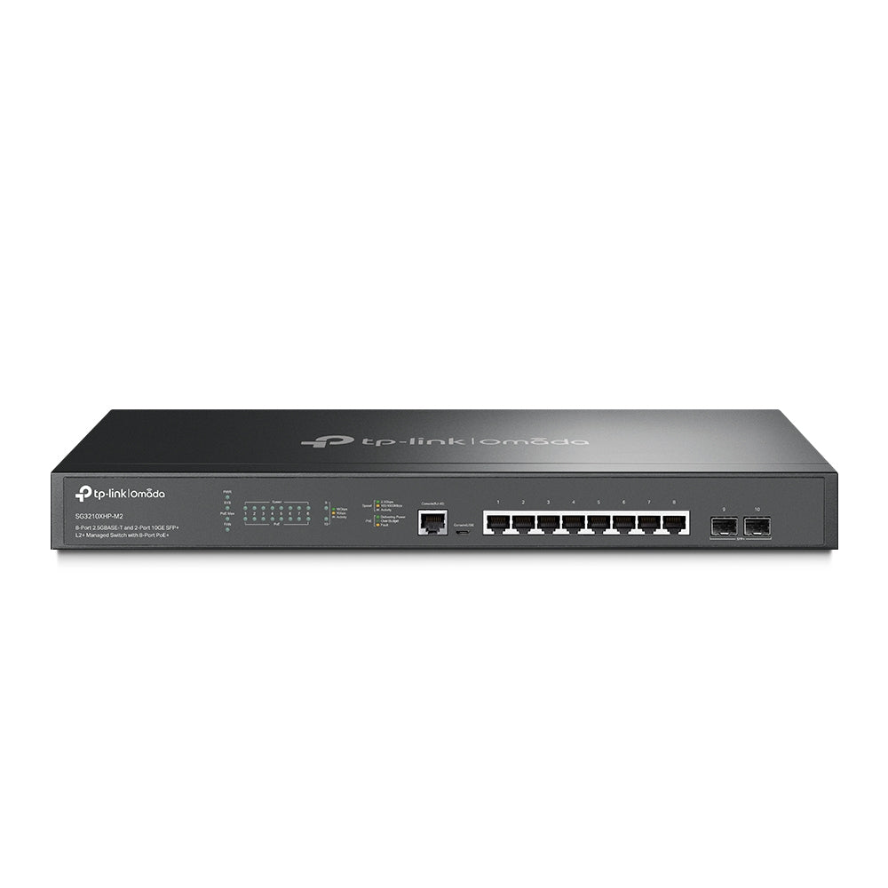 TP-Link Omada SG3210XHP-M2 Commutateur Réseau Géré L2+ 2.5G Ethernet PoE 1U Noir