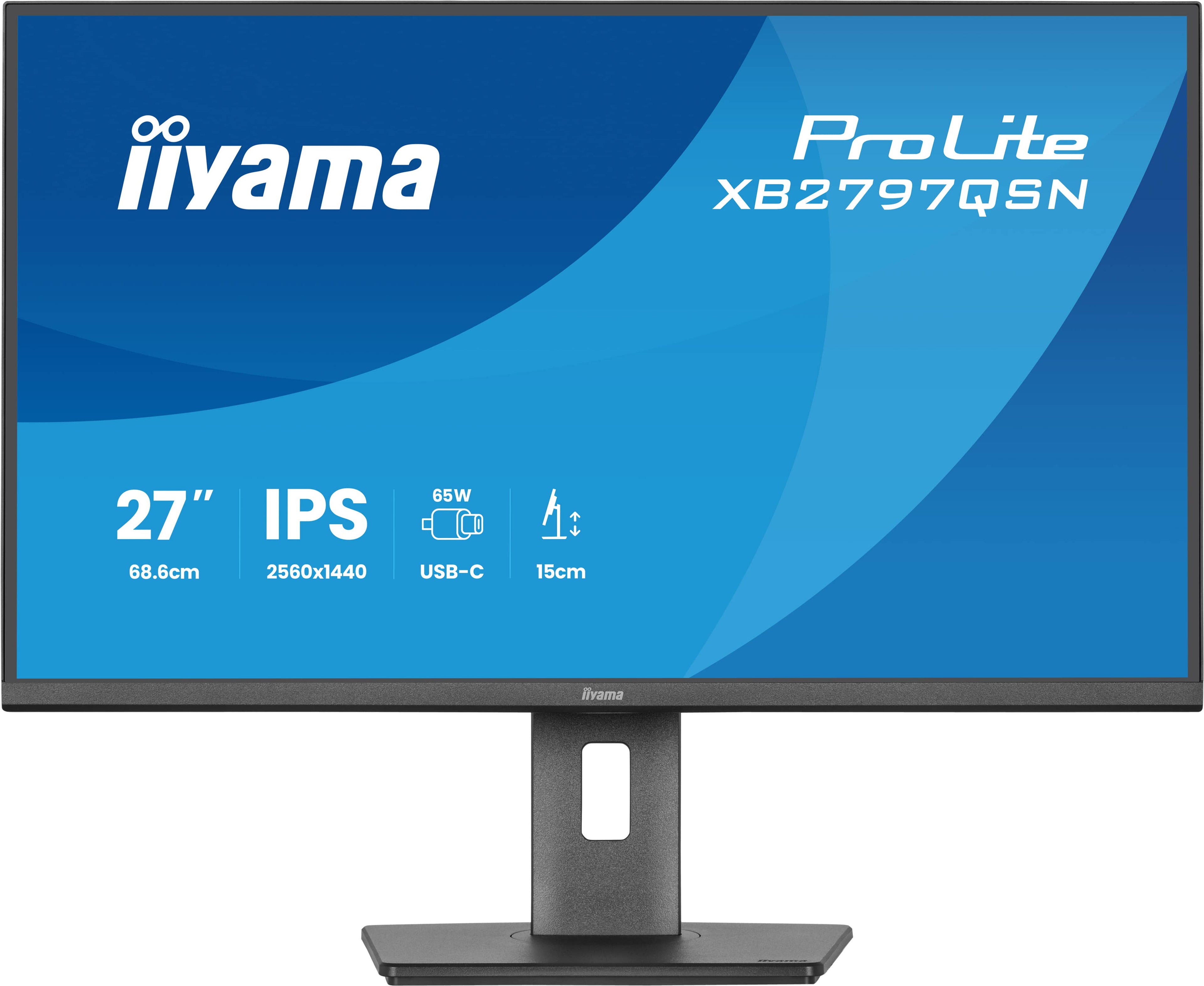 iiyama ProLite XB2797QSN-B1 écran plat de PC 68,6 cm (27") 2560 x 1440 pixels Quad HD LCD Noir