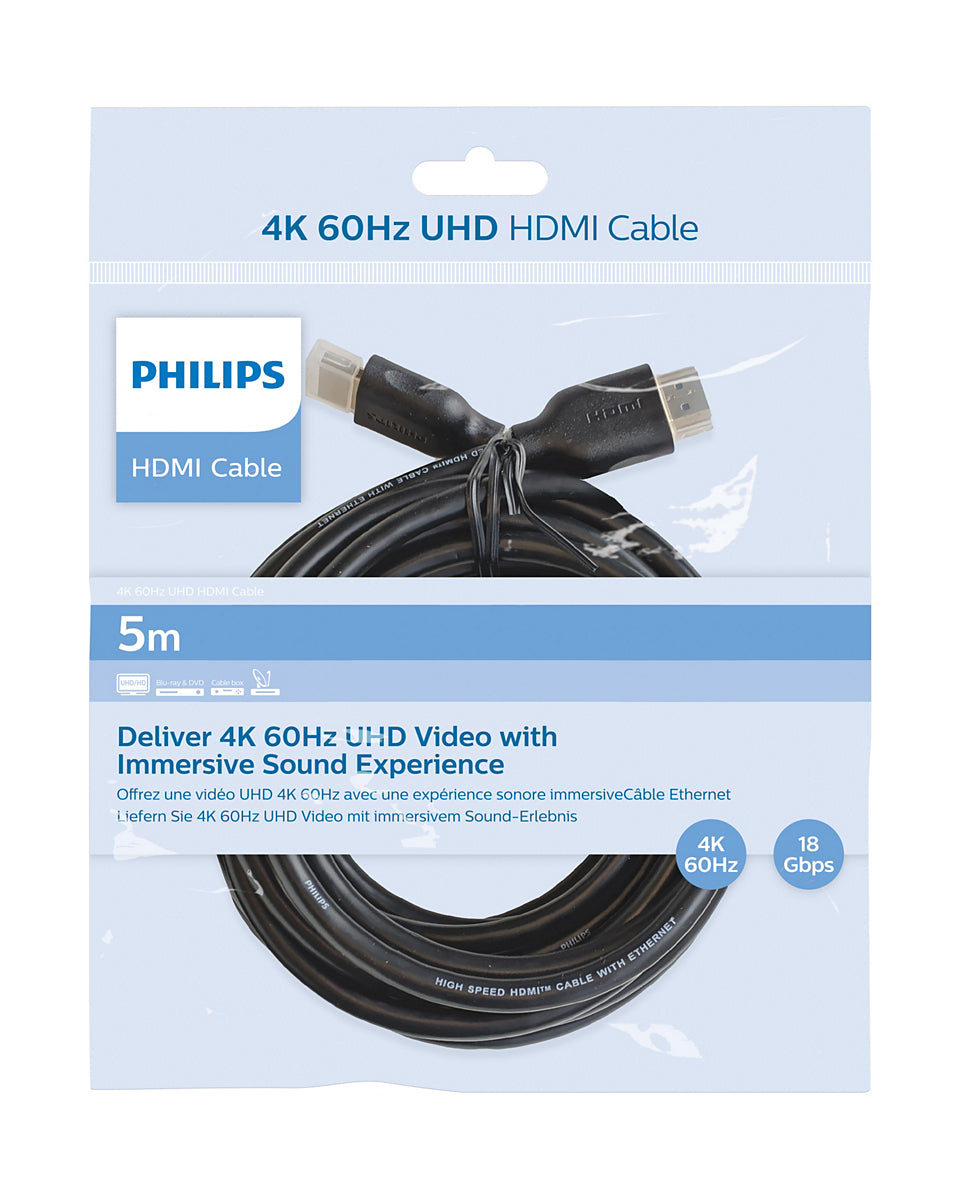 Philips SWV5551/00 câble HDMI 5 m HDMI Type A (Standard) Noir