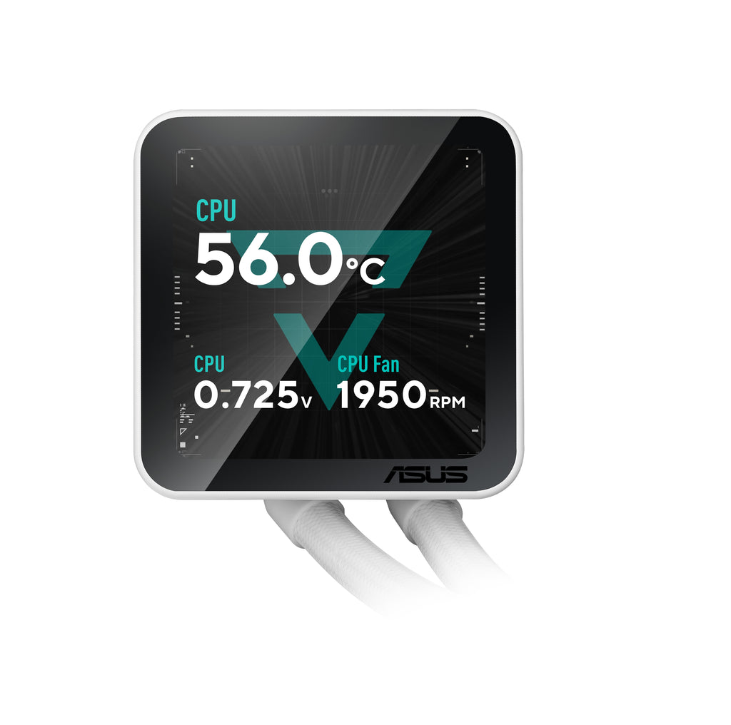 ASUS PRIME LC II 360 ARGB LCD WHT Processeur Refroidisseur de liquide tout-en-un 12 cm Blanc 1 pièce(s)