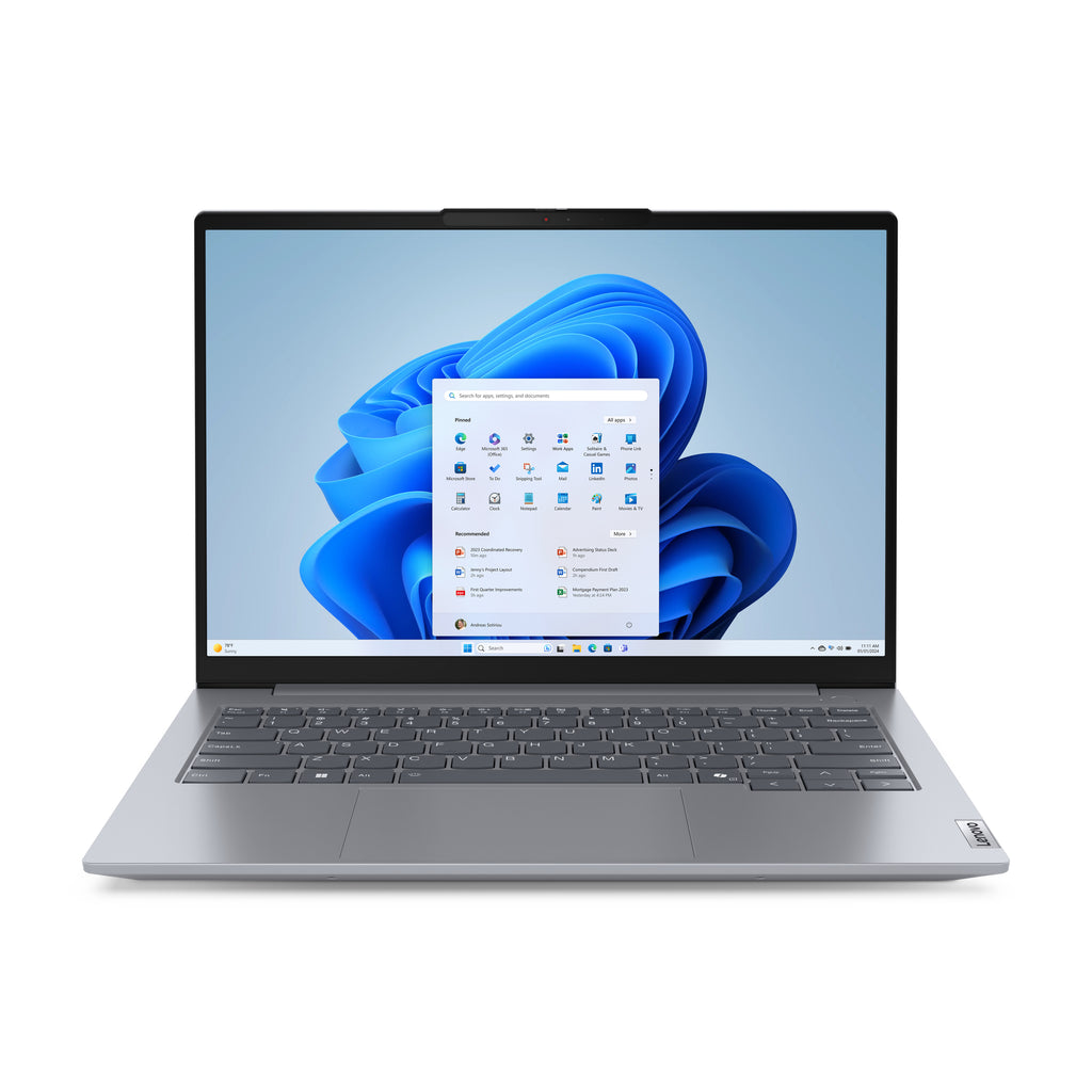 Lenovo ThinkBook 14 G7 ARP AMD Ryzen™ 7 7735HS Ordinateur portable 35,6 cm (14") WUXGA 32 Go DDR5-SDRAM 1 To SSD Wi-Fi 6E (802.11ax) Windows 11 Pro Allemand Gris