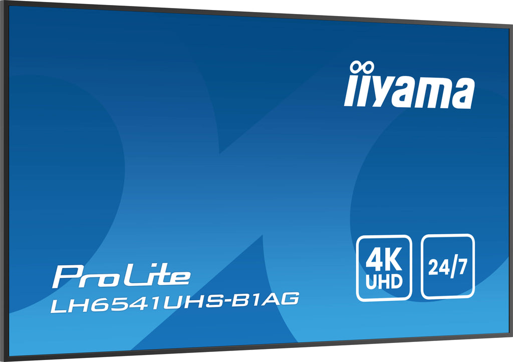 iiyama LH6541UHS-B1AG Écran d'affichage dynamique 163,8 cm (64.5") LCD 500 cd/m² 4K Ultra HD Noir 24/7