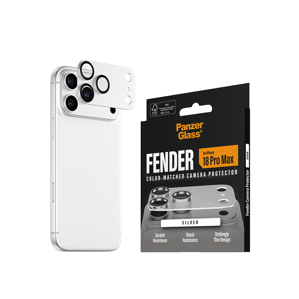 PanzerGlass ® Fender Camera Protector Silver iPhone 2026 Pro Max Protection d'écran transparent 1 pièce(s)